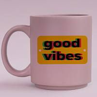 good vibes - Κούπα Πούδρα MemoryBox