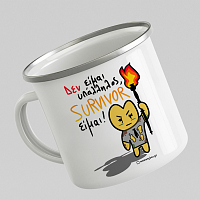 Υπάλληλος Survivor - Κούπα Vintage Eμαγιέ MemoryBox