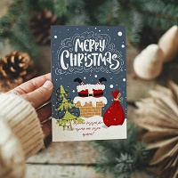 Santa Claus - Ευχετήρια Κάρτα