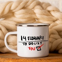 14 february to do - Κούπα Vintage Eμαγιέ