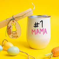 #1 Μαμά - Λαμπάδα Με Κούπα Θερμός