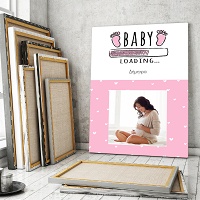 Baby Girl Loading - Καμβάς