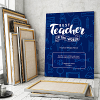 Best teacher - Καμβάς