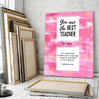 Pink teacher - Καμβάς