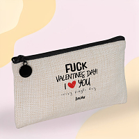 F*ck Valentines day I love you- Λινό Πορτοφόλι Τσέπης