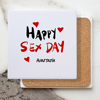 Happy S*x Day  - Μαρμάρινο Σουβέρ