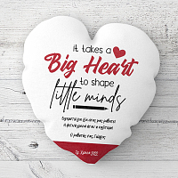 Big Heart Teacher - Μαξιλάρι Με Γέμιση