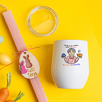 Ξεμάτιασμα Γιαγιάς - Λαμπάδα Με Κούπα Θερμός