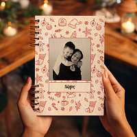 Christmas Time - Ξύλινο Ημερολόγιο Ατζέντα