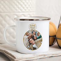 ΚΑΛΗ ΧΡΟΝΙΑ-  Κούπα Vintage Eμαγιέ