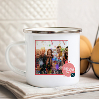 Καλά Χριστούγεννα! -  Κούπα Vintage Eμαγιέ