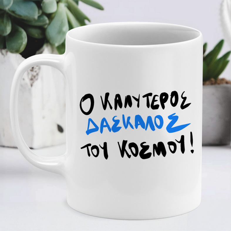 ΚΑΛΥΤΕΡΟΣ ΔΑΣΚΑΛΟΣ - Κούπα MemoryBox - Λευκό - Απλή