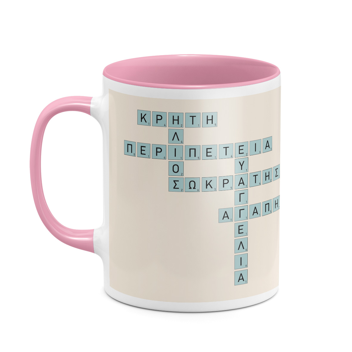 Pastel Blue - Κούπα MyScrabble - Ροζ - Απλή