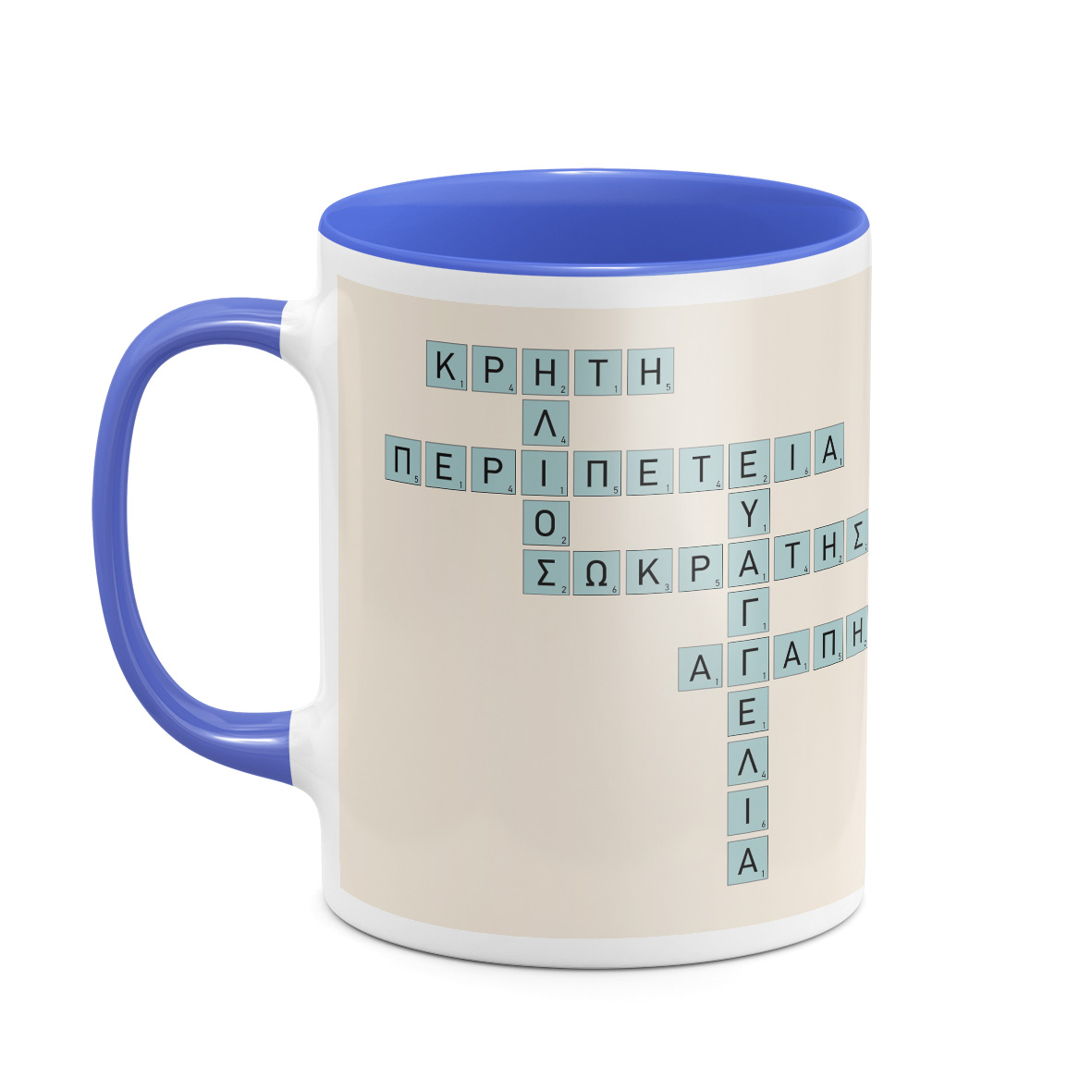 Pastel Blue - Κούπα MyScrabble - Μπλε - Απλή