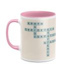 Pastel Blue - Κούπα MyScrabble - Ροζ