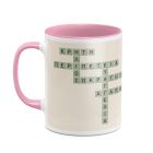 Pastel Green - Κούπα MyScrabble - Ροζ