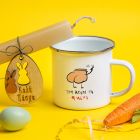 Του Κώλου τα 9μερα - Λαμπάδα Με Κούπα Vintage Εμαγιέ - Κερί Μπεζ