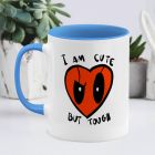 I am Cute - Κούπα deadpool - Μπλε