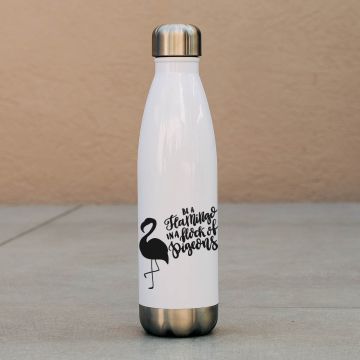 Be a Flamingo - Μπουκάλι Θερμός 500ml - Λευκό