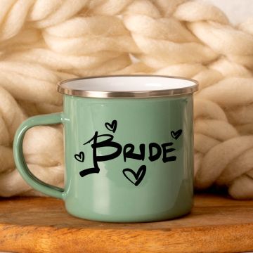 Bride -  Κούπα Vintage Eμαγιέ - Μέντα