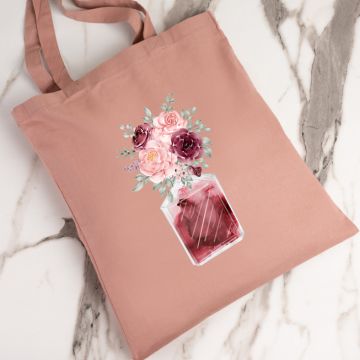 Άρωμα Λουλούδιων - Πάνινη Τσάντα - Ροζ