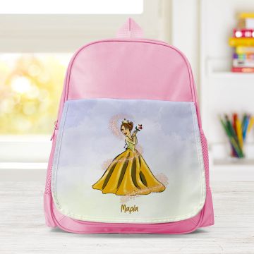 Πεντάμορφη - Σχολική Τσάντα Μονόχρωμη - Ροζ