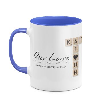 Our Love - Κούπα MyScrabble - Μπλε
