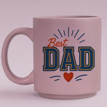 Best Dad - Κούπα Πούδρα MemoryBox - Pastel Λιλά