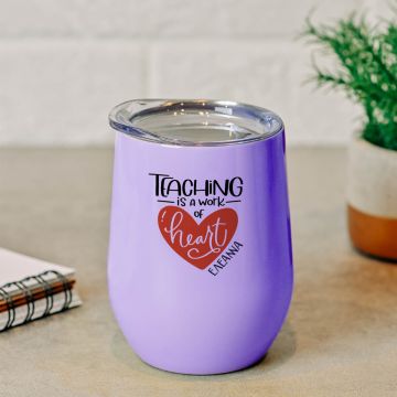 Teaching is a Work of Heart - Κούπα Θερμός 355ml - Μωβ