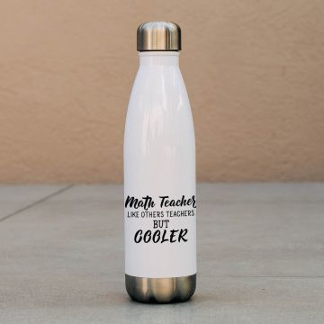 Cooler Math Teacher - Μπουκάλι Θερμός 500ml - Λευκό