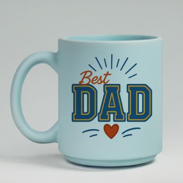 Best Dad - Κούπα Πούδρα MemoryBox - Pastel Γαλάζιο