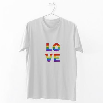 Love - Organic Vegan T-Shirt Unisex - Λευκό