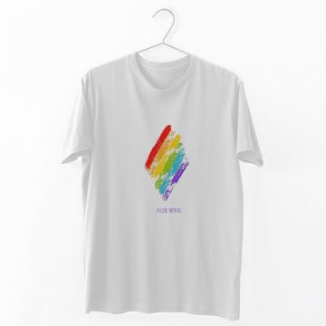 Λωβ Wins- Organic Vegan T-Shirt Unisex - Λευκό
