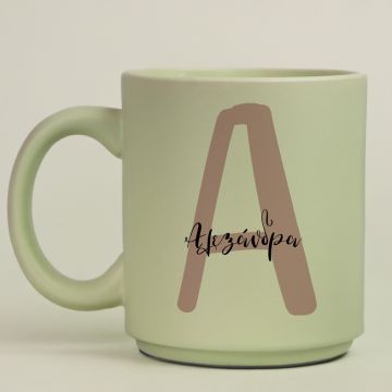 Pink Name - Κούπα Πούδρα MemoryBox - Pastel Πράσινο