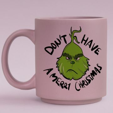 DON'T HAVE A MERRY CHRISTMAS - Κούπα Πούδρα MemoryBox - Pastel Λιλά