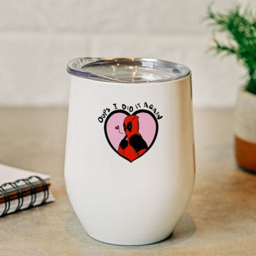 Oups i Did it Again - Κούπα Θερμός 355ml - Λευκό