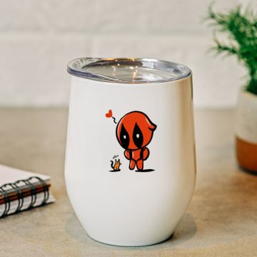 Mew Deadpool- Κούπα Θερμός 355ml - Λευκό