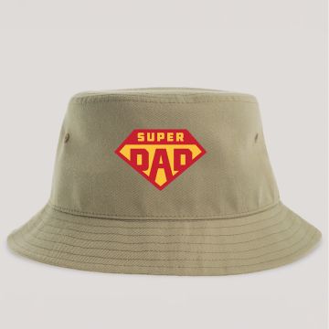 SUPER DAD - Καπέλο Bucket MemoryBox - Μπεζ