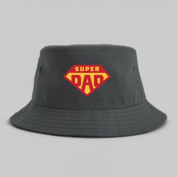 SUPER DAD - Καπέλο Bucket MemoryBox - Γκρι