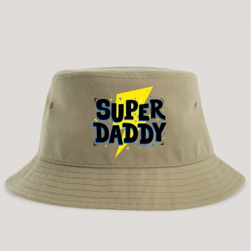 SUPER DADDY - Καπέλο Bucket MemoryBox - Μπεζ