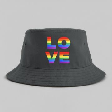 LOVE - Καπέλο Bucket MemoryBox - Γκρι