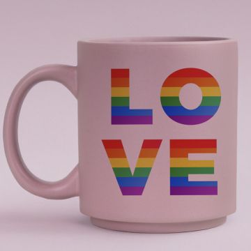 LOVE - Κούπα Πούδρα MemoryBox - Pastel Λιλά