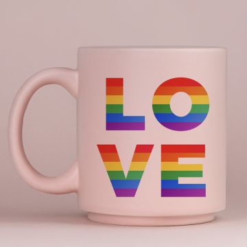 LOVE - Κούπα Πούδρα MemoryBox - Pastel Ροζ