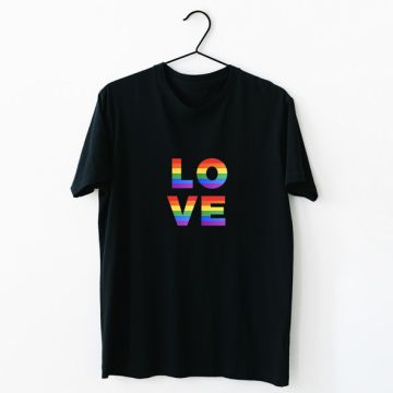 Love - Organic Vegan T-Shirt Unisex - Μαύρο