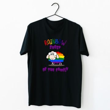 Sheep of the Family - Organic Vegan T-Shirt Unisex - Μαύρο