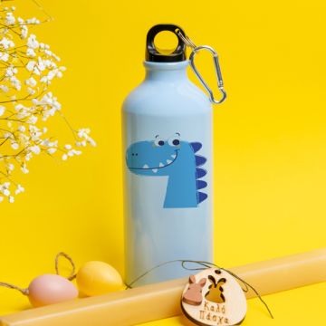 Δεινοσαυράκι - Λαμπάδα Με Ποδηλατικό Μπουκάλι 600ml - Γαλάζιο