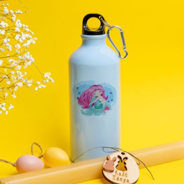 Γοργόνα - Λαμπάδα Με Ποδηλατικό Μπουκάλι 600ml - Γαλάζιο