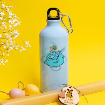 Σταχτοπούτα - Λαμπάδα Με Ποδηλατικό Μπουκάλι 600ml - Γαλάζιο