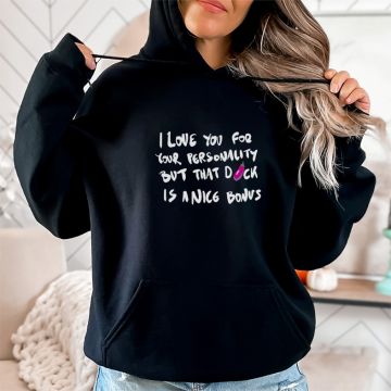 I Love you for you Personality  - Φούτερ - Μαύρο