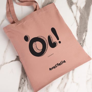 Όι! - Πάνινη τσάντα - Ροζ